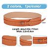 GOMAKERER 2Pcs 2 Colors PU Leather Chain Belts FIND-GO0001-58-2