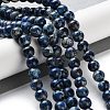 Dyed Natural Regalite/Imperial Jasper/Sea Sediment Jasper Beads Strands G-B124-C01-11-2