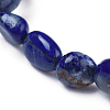 Natural Lapis Lazuli Bead Stretch Bracelets BJEW-K213-18-3