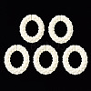 Spray Painted CCB Plastic Linking Rings CCB-Q091-011F-1