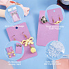 120Pcs Blank kraft Paper Earring Card Holder for Earring Display DIY-PH0009-96A-4