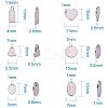 304 Stainless Steel Stamping Blank Tag Pendants Sets STAS-PH0007-01-3
