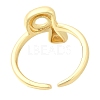 Rack Plating Brass Open Cuff Rings RJEW-S394-01G-P-3