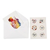 Rectangle Diwali Day Paper Greeting Card DIY-NH0010-01A-2
