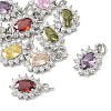 SHEGRACE Brass Micro Pave Cubic Zirconia Pendants XGRQ2O432-446P-1