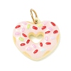 Valentine's Day 304 Stainless Steel Enamel Pendants SA-CBA08A6-07B-G-1