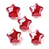 UV Plating Acrylic European Large Hole Beads OACR-S142-02-2