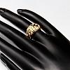 Classic Hollow Real 18K Gold Plated Brass Cubic Zirconia Finger Rings RJEW-BB05801-8G-5