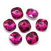 Pointed Back Glass Rhinestone Cabochons RGLA-T032-12x12mm-10-1