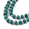 Opaque Solid Color Glass Beads Strands GLAA-N052-04-A19-3