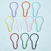20Pcs 10 Colors Iron Bulb Shaped Plastic Push Gate Snap Keychain Clasp Findings IFIN-SC0001-94-5