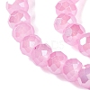 Baking Electroplate Glass Beads Strands LS-DGLA-A039-J10mm-B16-3