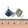 Epoxy Resin Dyed Synthetic Imperial Jasper Pendants G-P529-01G-3