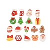 Christmas Theme Opaque Resin Cabochons CRES-M037-13-1