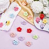24Pcs 8 Colors Resin Shoe Decorations DIY-CP0010-15-4
