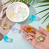 14Pcs 7 Colors Transparent Acrylic Pendants TACR-TA0001-78-6