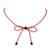 Glass Seed Pendant Necklaces for Women NJEW-MZ00031-03-1