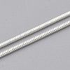 Brass Square Snake Chain Necklace Making MAK-T006-10B-S-3