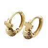 Cross Brass Micro Pave Cubic Zirconia Hoop Earrings KK-CBAEEA8-37G-4