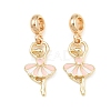 Alloy Enamel European Dangle Charms AL-CBAC2D3-18G-1