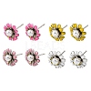 Brass Enamel Stud Earrings KK-CBA8324-27P-2