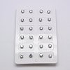 Cubic Zirconia Ear Studs X-STAS-E051-3C-2