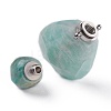 Teardrop Natural Amazonite Perfume Bottle Pendants G-H241-02A-P-2