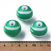 Opaque Striped Acrylic Beads MACR-S373-27C-07-6