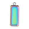 Ion Plating(IP) 304 Stainless Steel Pendant Cabochon Settings STAS-I069-36MC-2