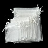 30Pcs 4 Styles Rectangle Organza Bags Jewellery Storage Pouches Wedding Favour Party Mesh Drawstring Gift OP-FS0001-01C-5