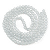 Baking Paint Imitation Jade Glass Round Bead Strands DGLA-Q021-6mm-43-2