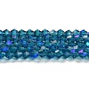 Transparent Electroplate Glass Beads Strands EGLA-A039-T2mm-L01-1