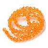Transparent Electroplate Glass Beads Strands EGLA-A039-T4mm-A23-2