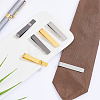 6Pcs 3 Colors 304 Stainless Steel Tie Clip STAS-UN0058-21-4