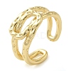 Brass Open Cuff Rings for Women RJEW-Z070-07G-01-1