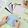 12Pcs 6 Colors 11CT Cross Stitch Fabric Sheets DIY-CY0002-77B-3