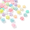 4 Style Opaque Acrylic Beads MACR-YW0001-51-4