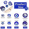 120Pcs 4 Style Handmade Lampwork Beads LAMP-NB0001-68-2