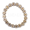 Czech Pressed Glass Beads GLAA-I061-21-2