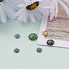 Mixed Brass Enamel Bead Caps X-KK-L124-09G-RS-5