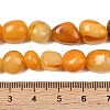 Natural Yellow Aventurine Beads Strands G-C257-02-5