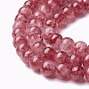 Spray Painted Glass Beads Strands GLAA-A038-C-62-3