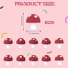 20Pcs Mushroom Silicone Focal Beads JX901B-2