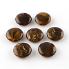 Flat Round Imitation Gemstone Acrylic Beads OACR-R051-M-2