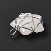 Natural Quartz Crystal Pendants G-D458-07P-06-RS-6
