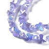 Electroplate Butterfly Glass Beads Strands EGLA-A036-10A-M-4