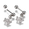 304 Stainless Steel Barbell Cartilage Earrings EJEW-H113-06P-3