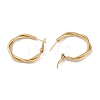 PVD Vacuum Plating 201 Stainless Steel Twist Hoop Earrings EJEW-I309-58B-G-2