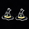 Spray Painted Alloy Enamel Pendants PALLOY-N164-004-2