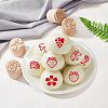 Wood Wax Seal Stamp AJEW-WH0122-007-4